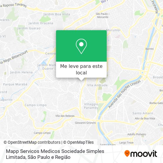Mapp Servicos Medicos Sociedade Simples Limitada mapa