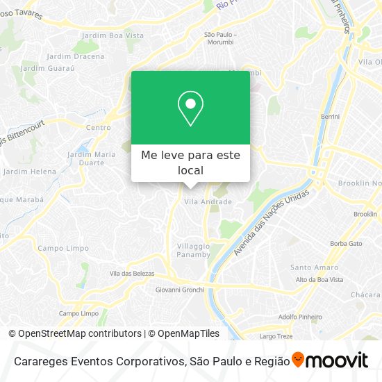 Carareges Eventos Corporativos mapa