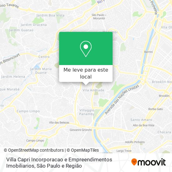 Villa Capri Incorporacao e Empreendimentos Imobiliarios mapa