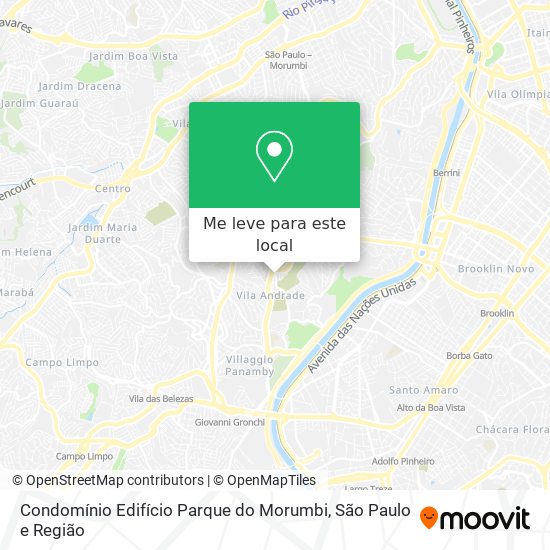 Condomínio Edifício Parque do Morumbi mapa