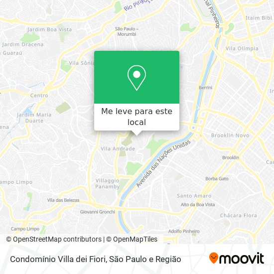 Condomínio Villa dei Fiori mapa