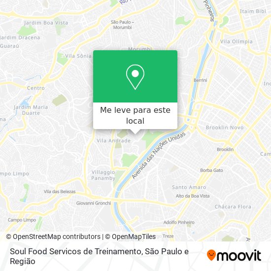 Soul Food Servicos de Treinamento mapa