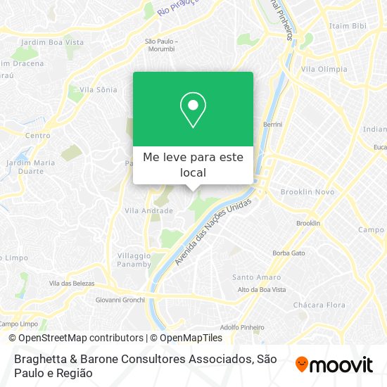 Braghetta & Barone Consultores Associados mapa