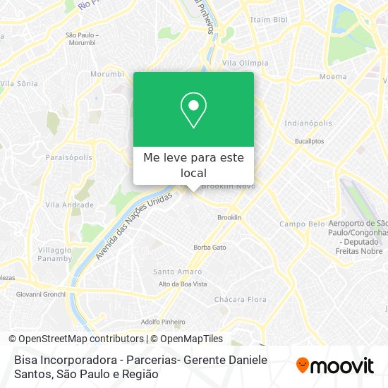 Bisa Incorporadora - Parcerias- Gerente Daniele Santos mapa