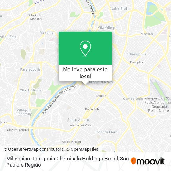 Millennium Inorganic Chemicals Holdings Brasil mapa