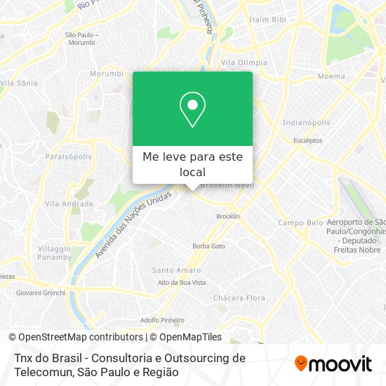 Tnx do Brasil - Consultoria e Outsourcing de Telecomun mapa