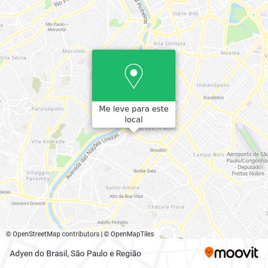 Adyen do Brasil mapa