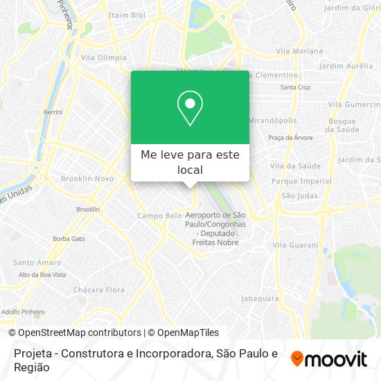 Projeta - Construtora e Incorporadora mapa