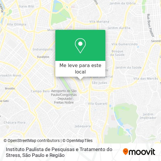 Instituto Paulista de Pesquisas e Tratamento do Stress mapa