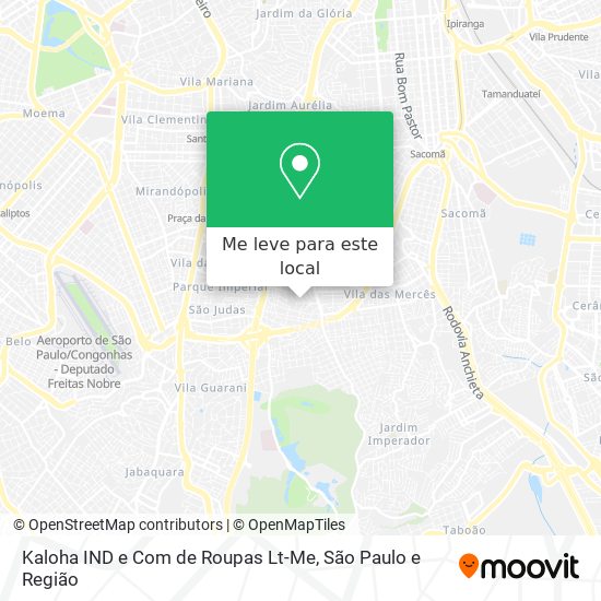 Kaloha IND e Com de Roupas Lt-Me mapa