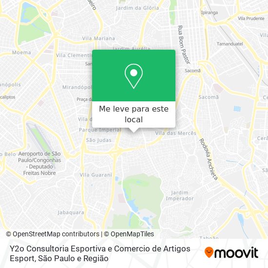 Y2o Consultoria Esportiva e Comercio de Artigos Esport mapa