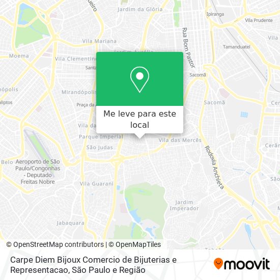 Carpe Diem Bijoux Comercio de Bijuterias e Representacao mapa