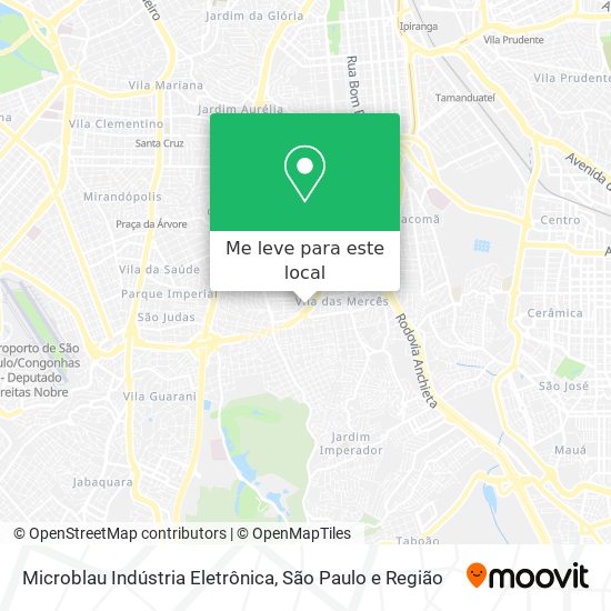 Microblau Indústria Eletrônica mapa