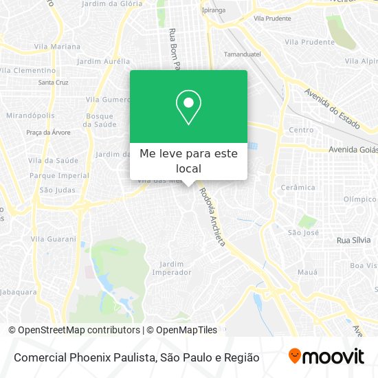 Comercial Phoenix Paulista mapa