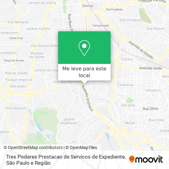 Tres Poderes Prestacao de Servicos de Expediente mapa