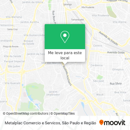 Metalplac Comercio e Servicos mapa