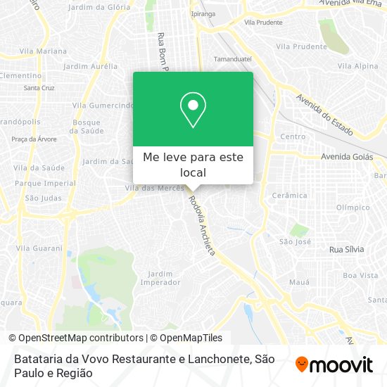 Batataria da Vovo Restaurante e Lanchonete mapa
