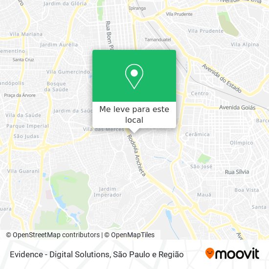 Evidence - Digital Solutions mapa