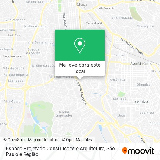 Espaco Projetado Construcoes e Arquitetura mapa