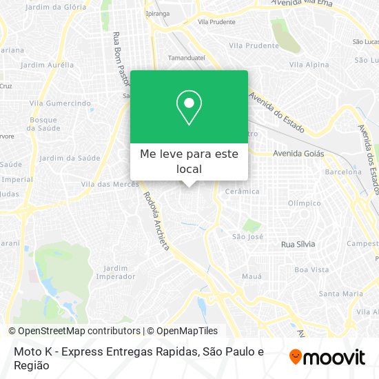 Moto K - Express Entregas Rapidas mapa