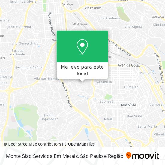 Monte Siao Servicos Em Metais mapa