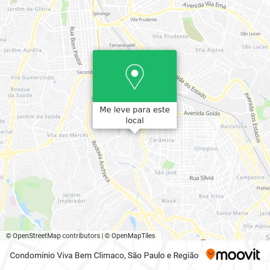 Condominio Viva Bem Climaco mapa