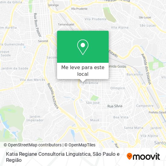 Katia Regiane Consultoria Linguística mapa