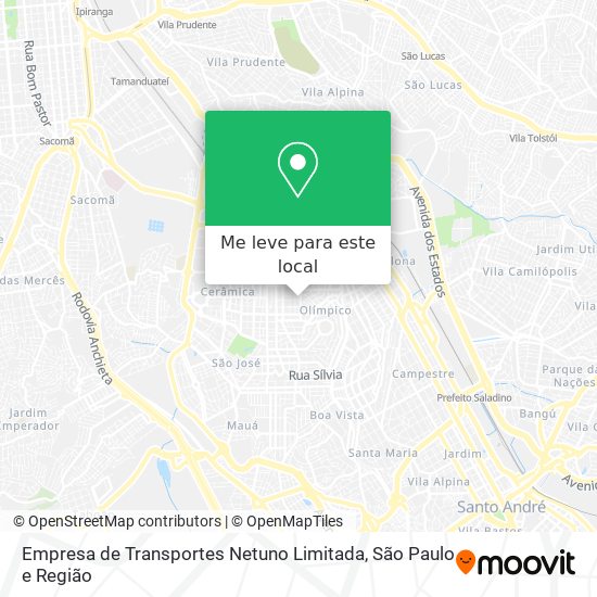 Empresa de Transportes Netuno Limitada mapa