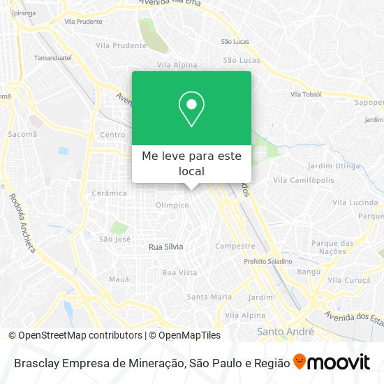 Brasclay Empresa de Mineração mapa