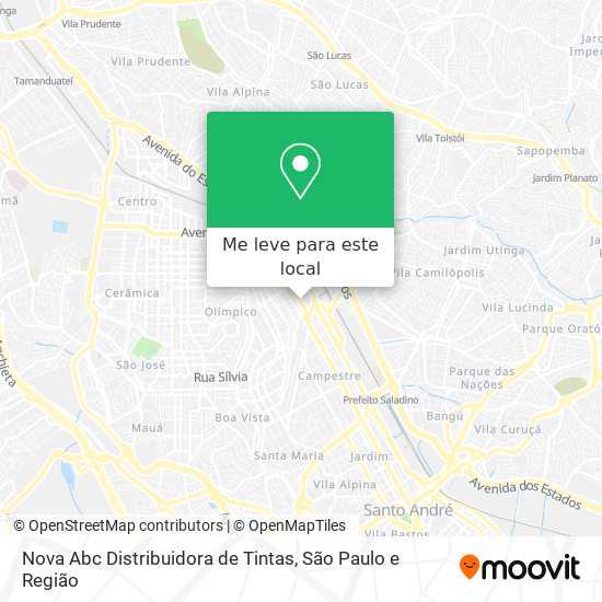 Nova Abc Distribuidora de Tintas mapa