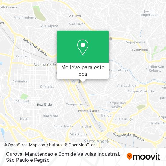 Ouroval Manutencao e Com de Valvulas Industrial mapa