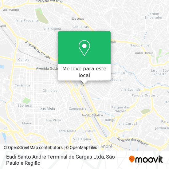 Eadi Santo André Terminal de Cargas Ltda mapa