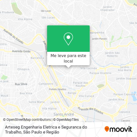 Arteseg Engenharia Eletrica e Seguranca do Trabalho mapa