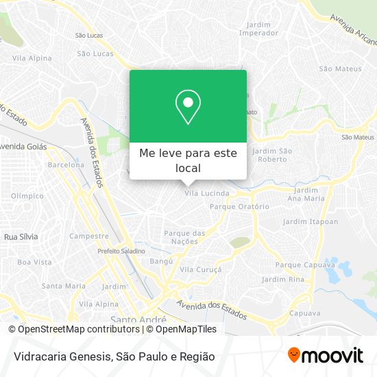 Vidracaria Genesis mapa