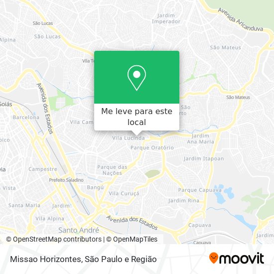 Missao Horizontes mapa