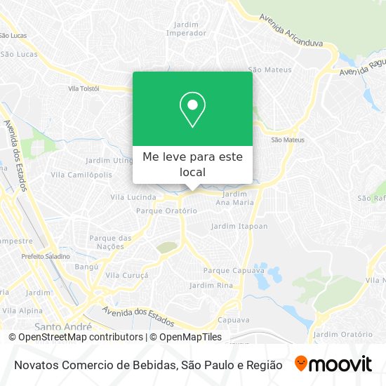 Novatos Comercio de Bebidas mapa