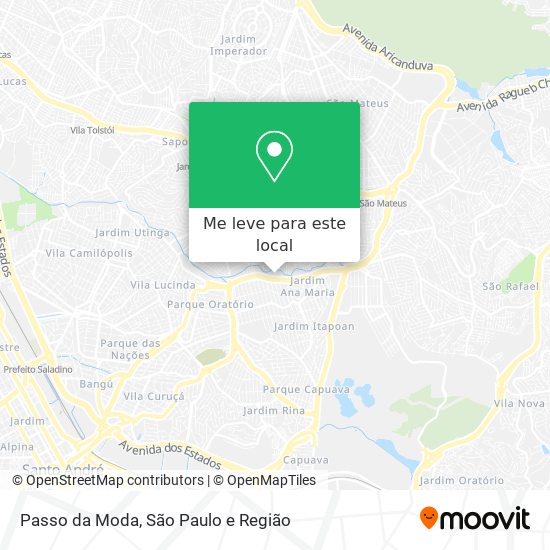 Passo da Moda mapa