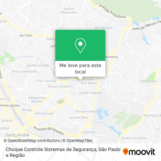 Choque Controle Sistemas de Segurança mapa