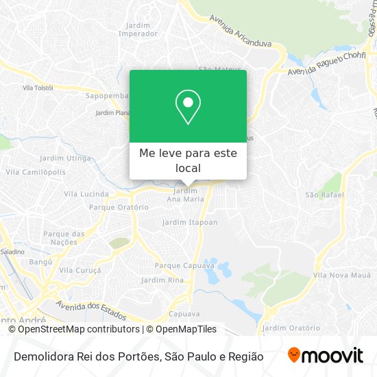 Demolidora Rei dos Portões mapa