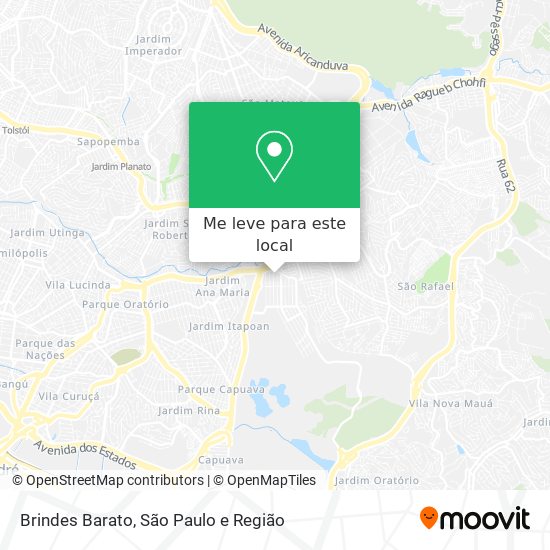 Brindes Barato mapa