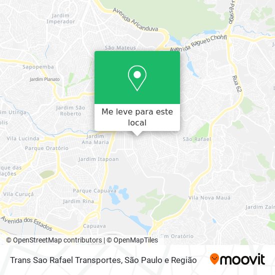 Trans Sao Rafael Transportes mapa