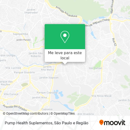 Pump Health Suplementos mapa