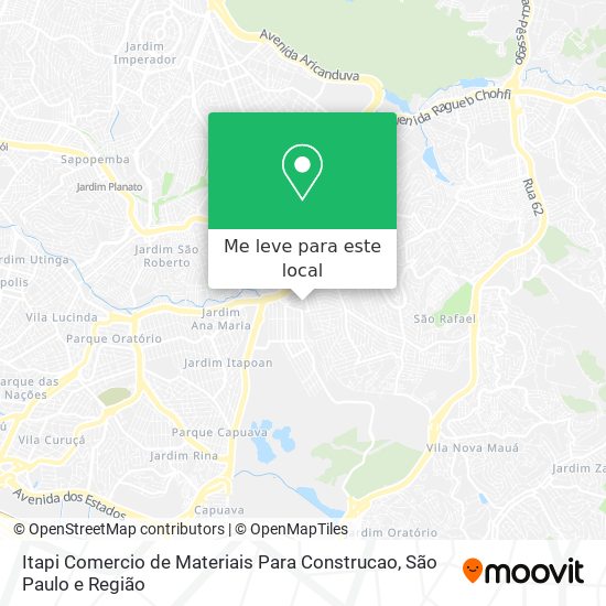 Itapi Comercio de Materiais Para Construcao mapa