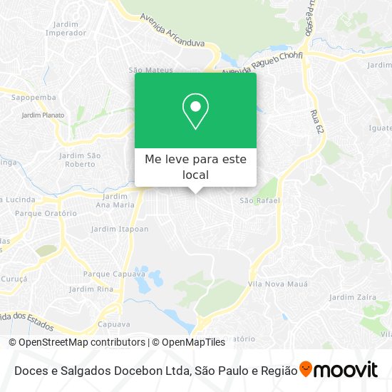 Doces e Salgados Docebon Ltda mapa