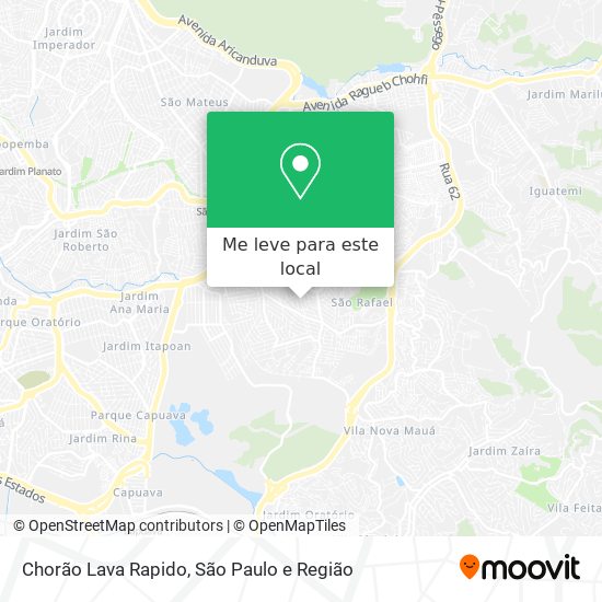 Chorão Lava Rapido mapa