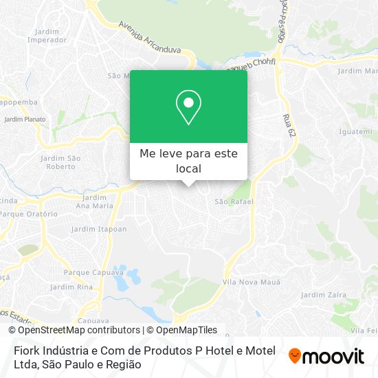 Fiork Indústria e Com de Produtos P Hotel e Motel Ltda mapa