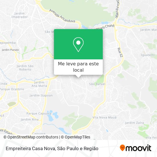 Empreiteira Casa Nova mapa