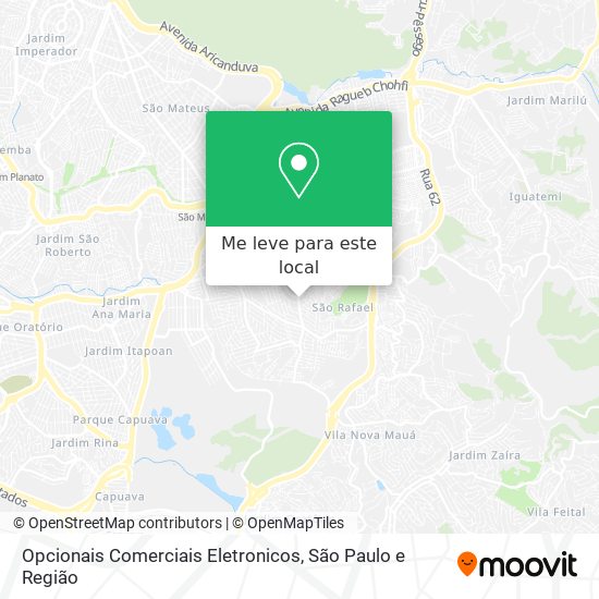 Opcionais Comerciais Eletronicos mapa