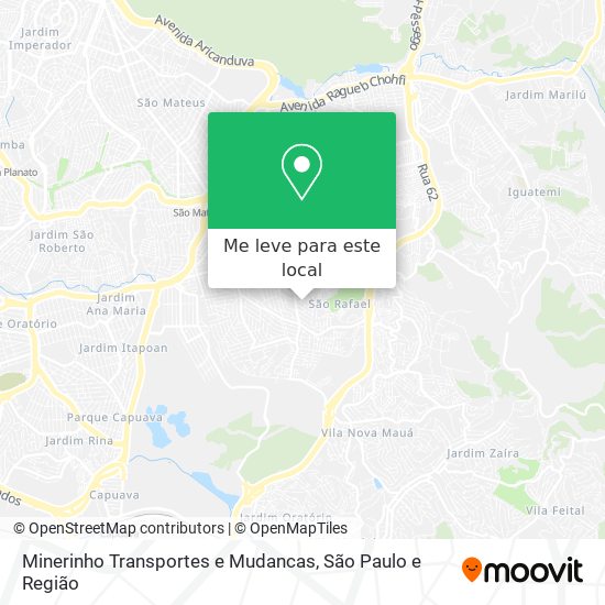 Minerinho Transportes e Mudancas mapa