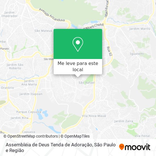 Assembléia de Deus Tenda de Adoração mapa
